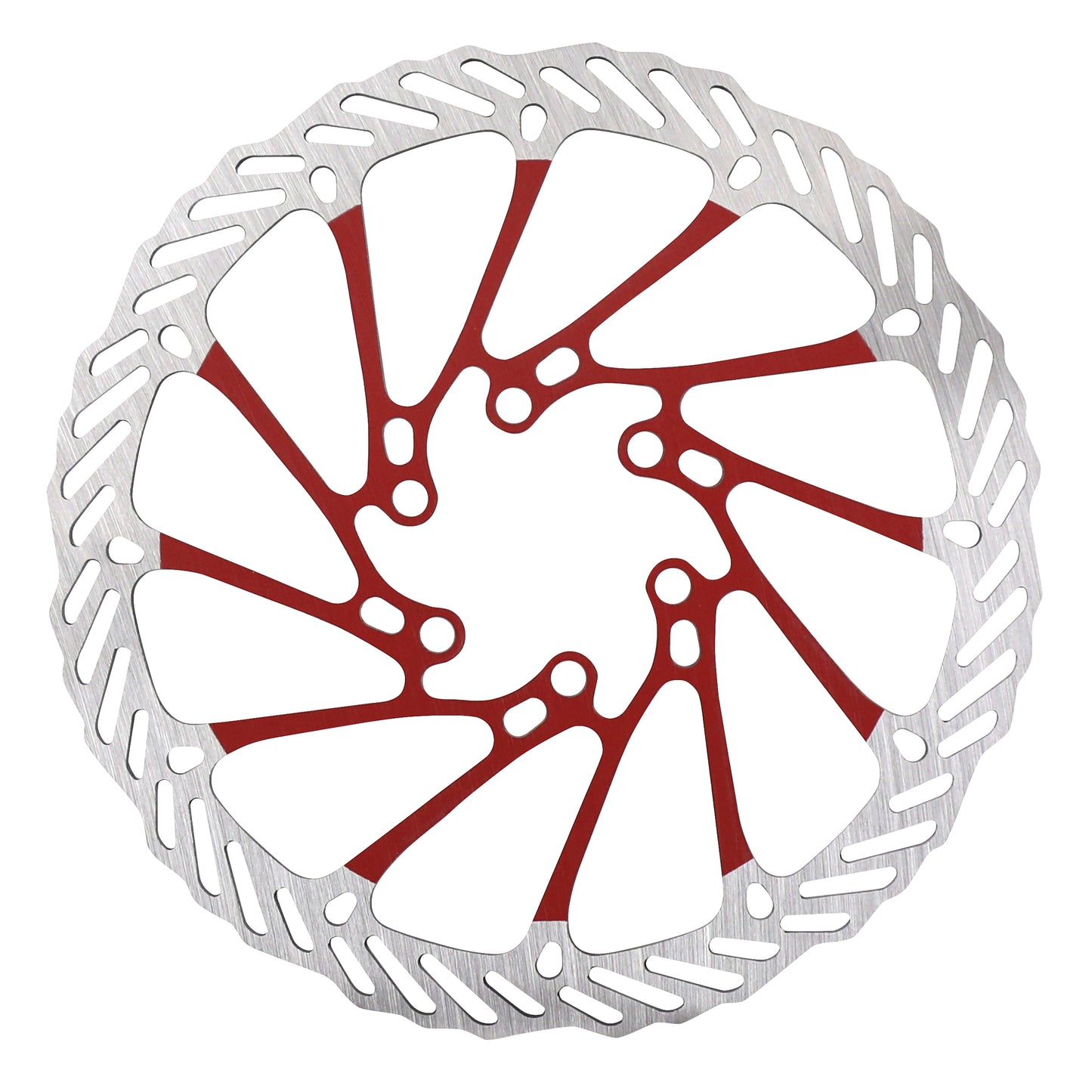 PCP Scooter Brake Disc 6-Hole 160mm Wave Red