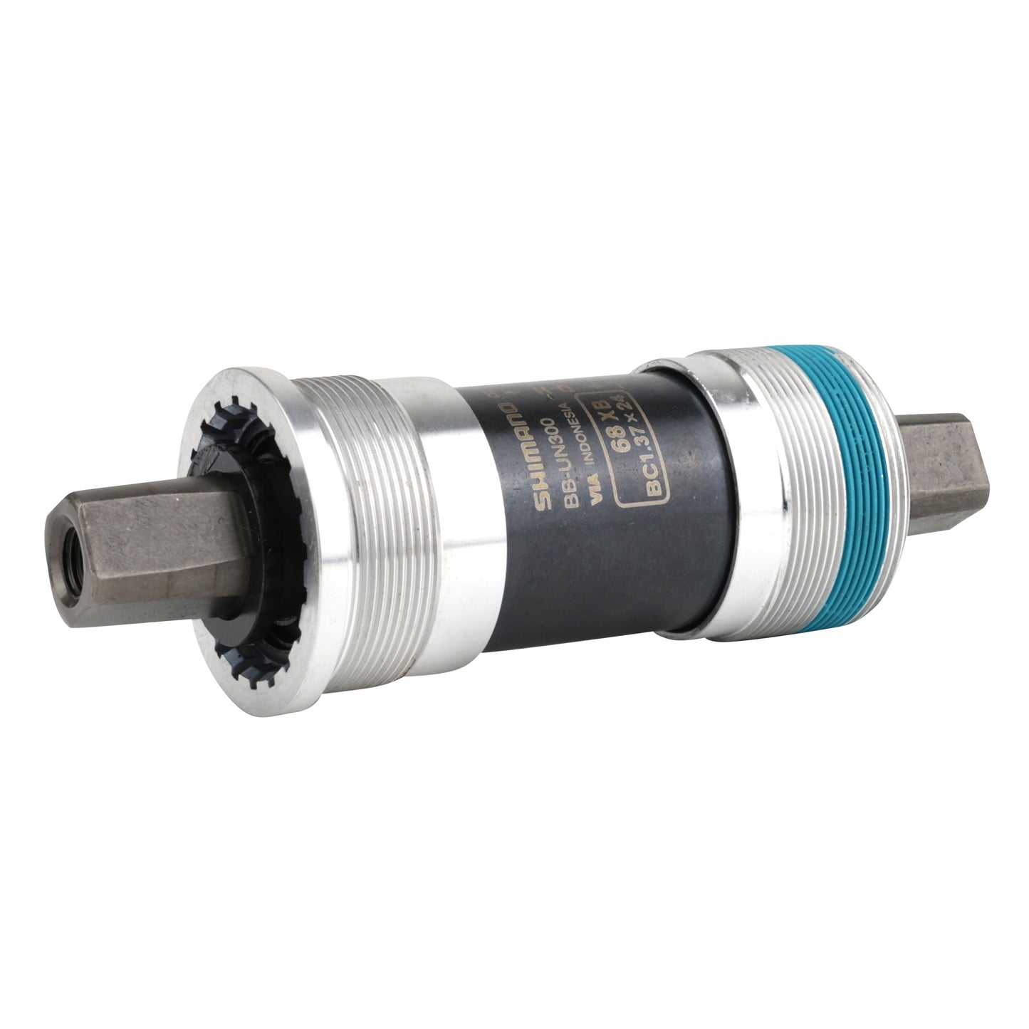 Boîtier pédalier Shimano carré un300 115mm (boîte de 68) filetage anglais - bsc - 1,37x24