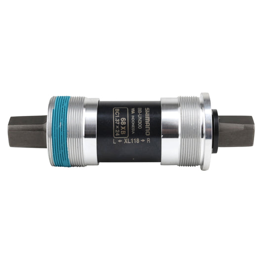 Boîtier pédalier Shimano carré un300 118mm (boîte de 68) filetage anglais - bsc - 1,37x24