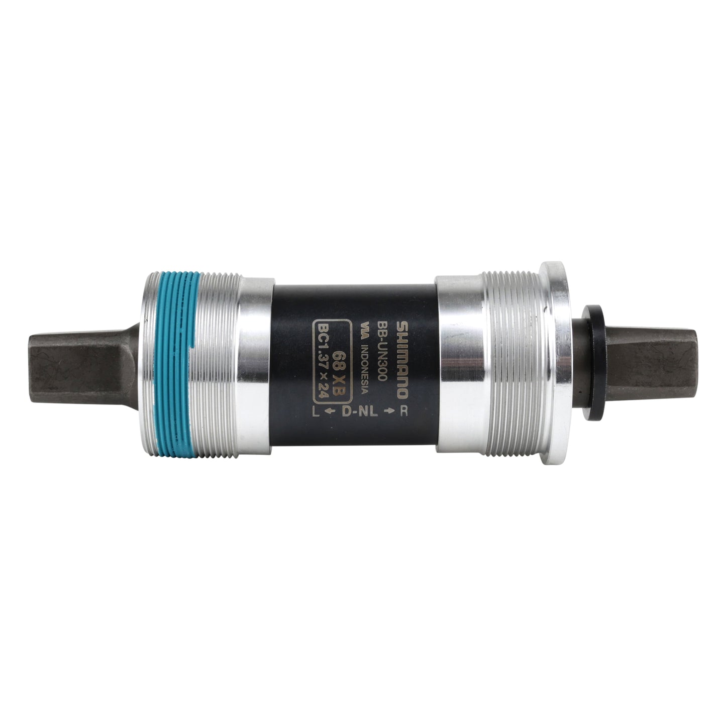 Boîtier pédalier Shimano carré un300 122mm (boîte de 68) filetage anglais - bsc - 1,37x24