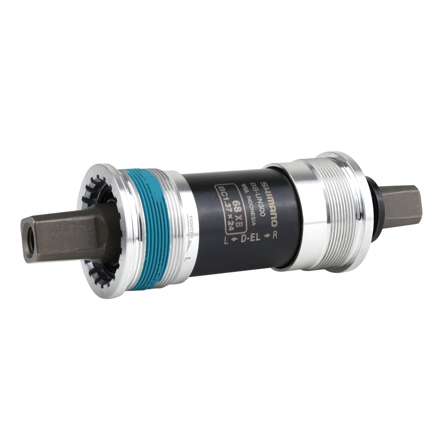 Boîtier pédalier Shimano carré un300 127mm (boîte de 68) filetage anglais - bsc - 1,37x24