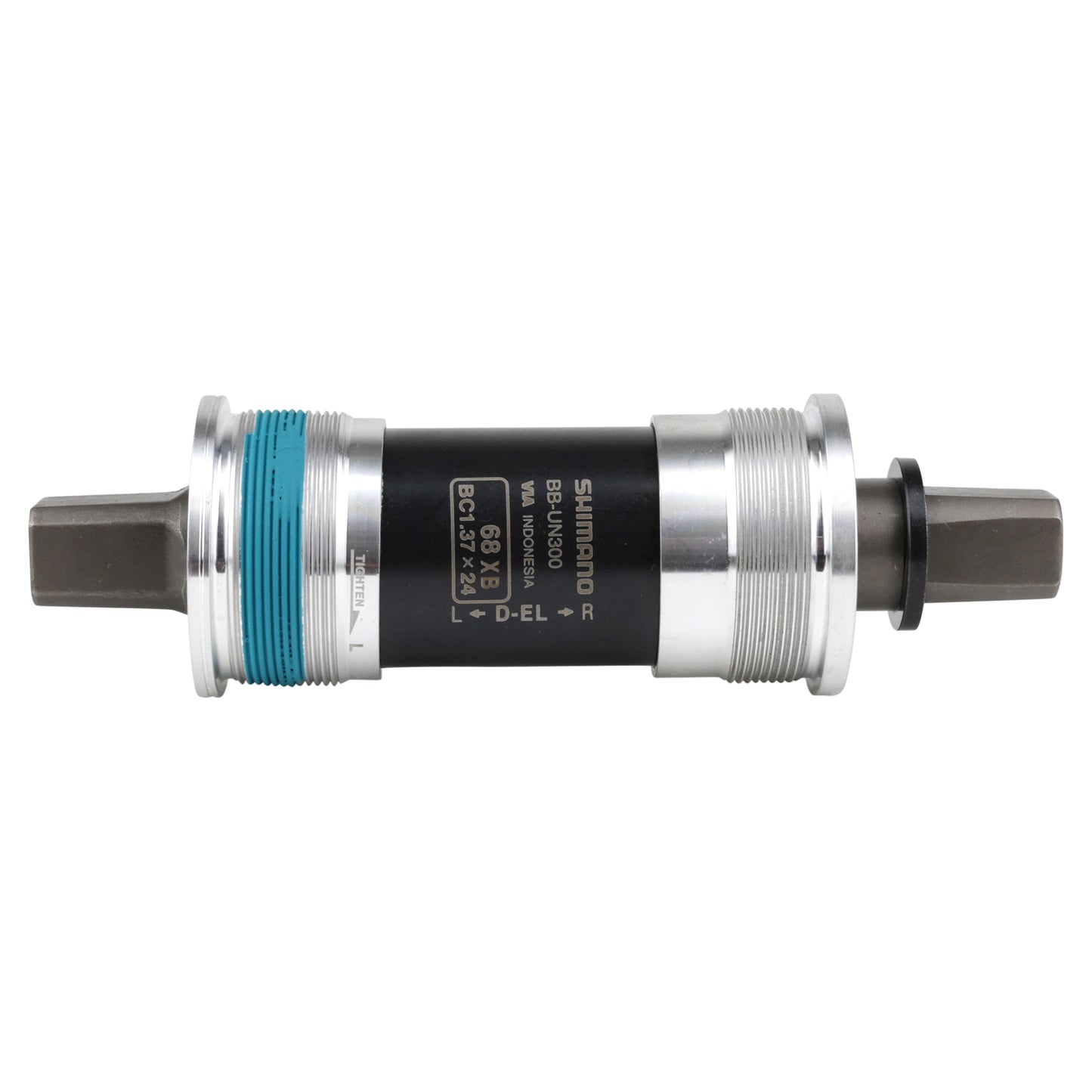 Boîtier pédalier Shimano carré un300 127mm (boîte de 68) filetage anglais - bsc - 1,37x24