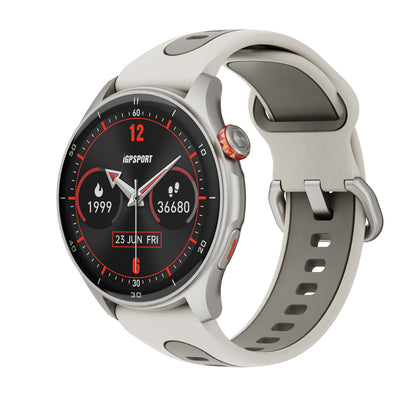 Montre Gps - compteur Igpsport lw10 argent titane- calories - fréquence cardiaque - sommeil - et plus de 45 algorithmes santé