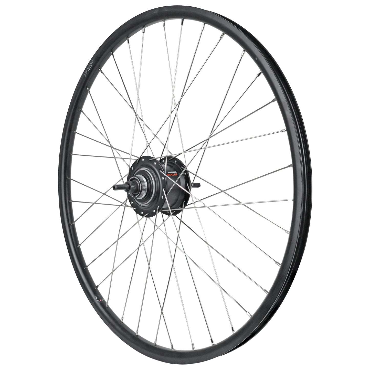 PCP city rear 26" disc wheel Nexus 7 hub centerlock black 19C rim