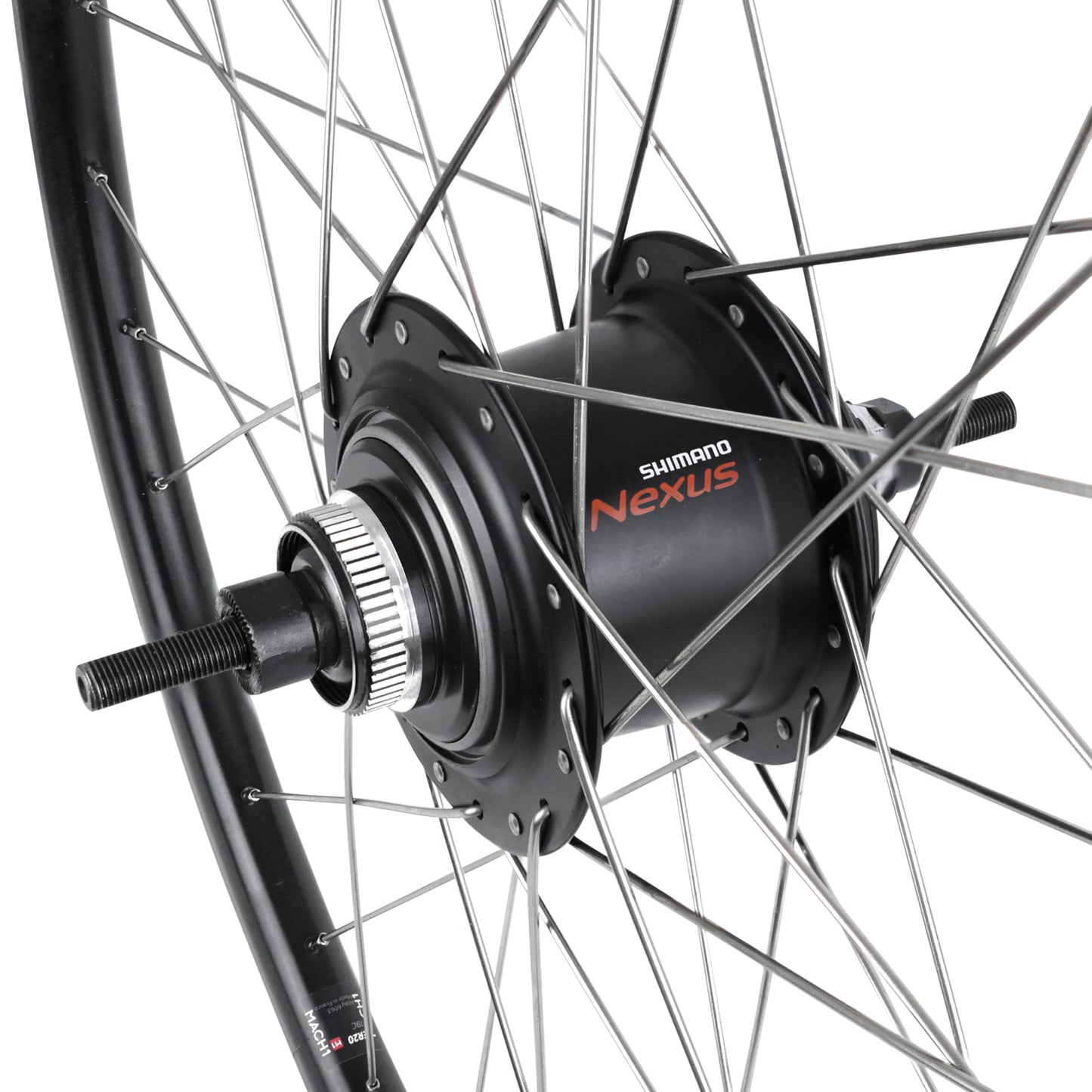 PCP city rear 26" disc wheel Nexus 7 hub centerlock black 19C rim