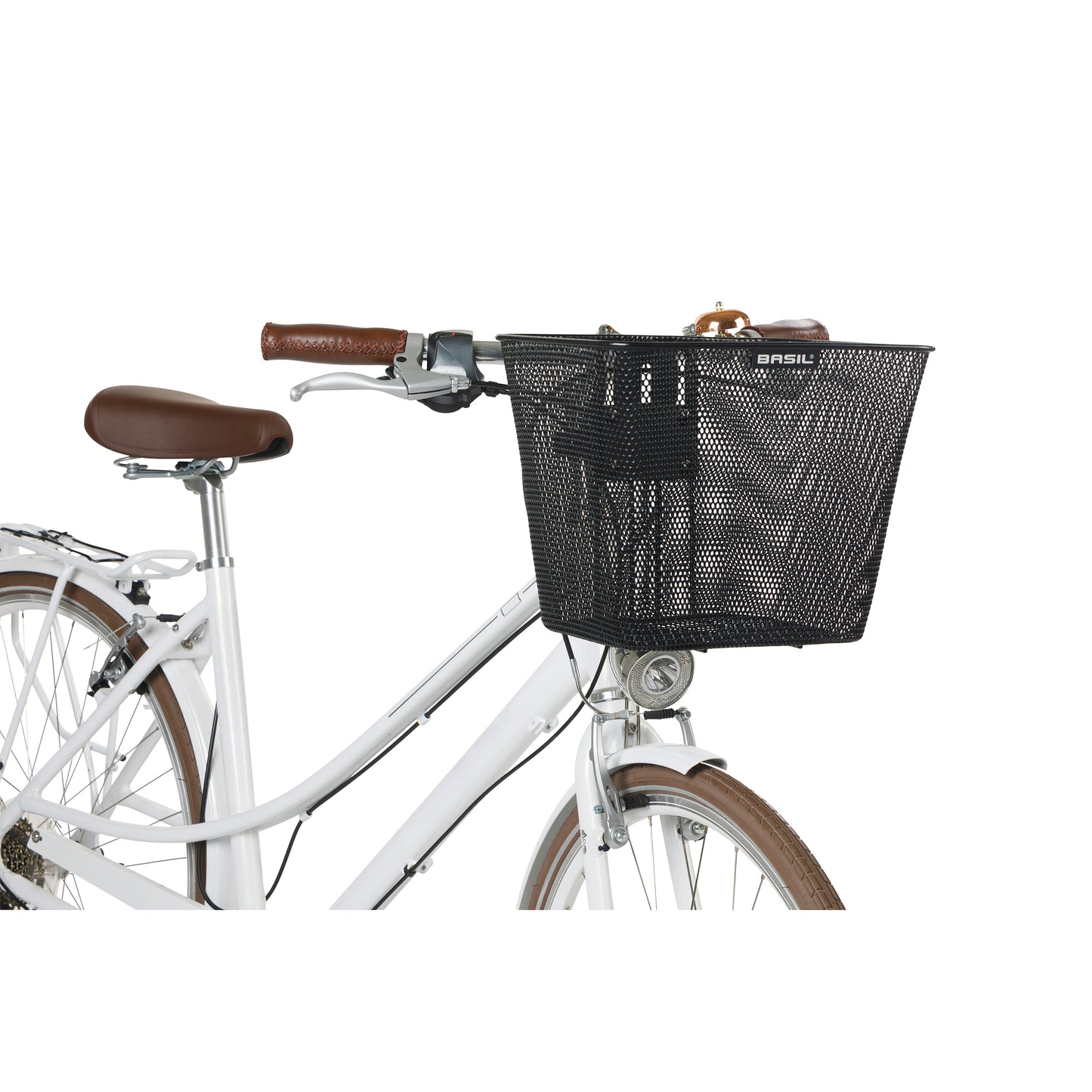 Panier avant acier Basil Bilbao noir pour potence