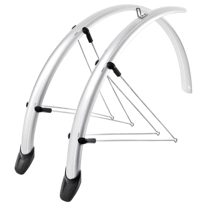 Mudguards 28" Eurofender Rapido 46 mm silver (pair)
