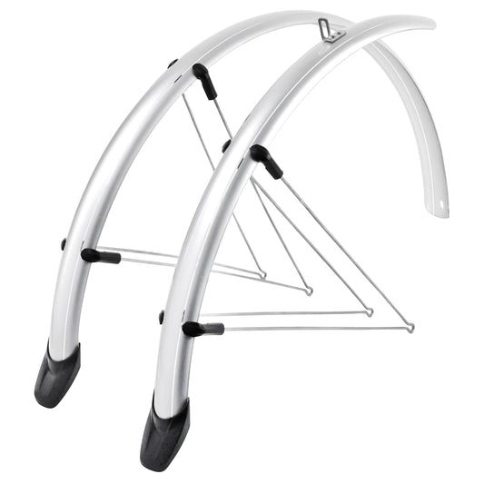 Garde-boue 28" Eurofender Rapido 46 mm argent (paire)
