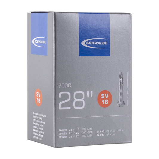 Chambre à air vélo 700 x 28-32 Schwalbe valve presta 40mm (sv16)