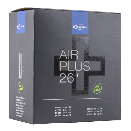 Chambre à air vélo 26 x 1.50-2.40 Schwalbe air plus valve standard 40mm (av13ap)