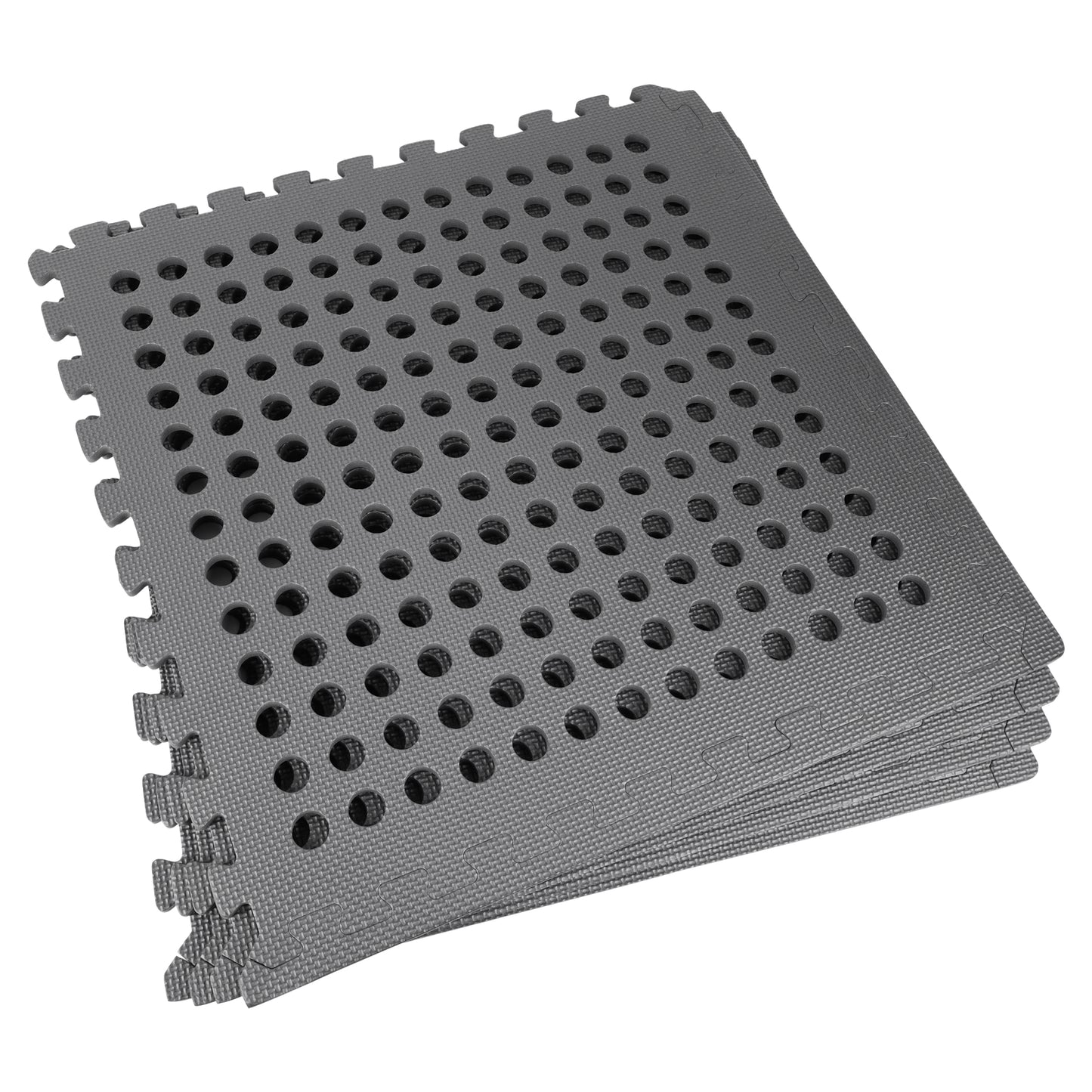 Mottez workshop interlocking floor tiles 61 x 61 cm set of 4