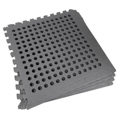 Mottez workshop interlocking floor tiles 61 x 61 cm set of 4