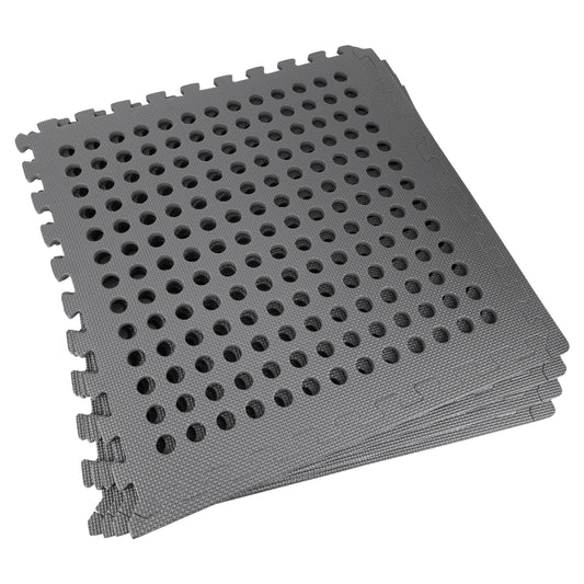 Mottez workshop interlocking floor tiles 61 x 61 cm set of 4