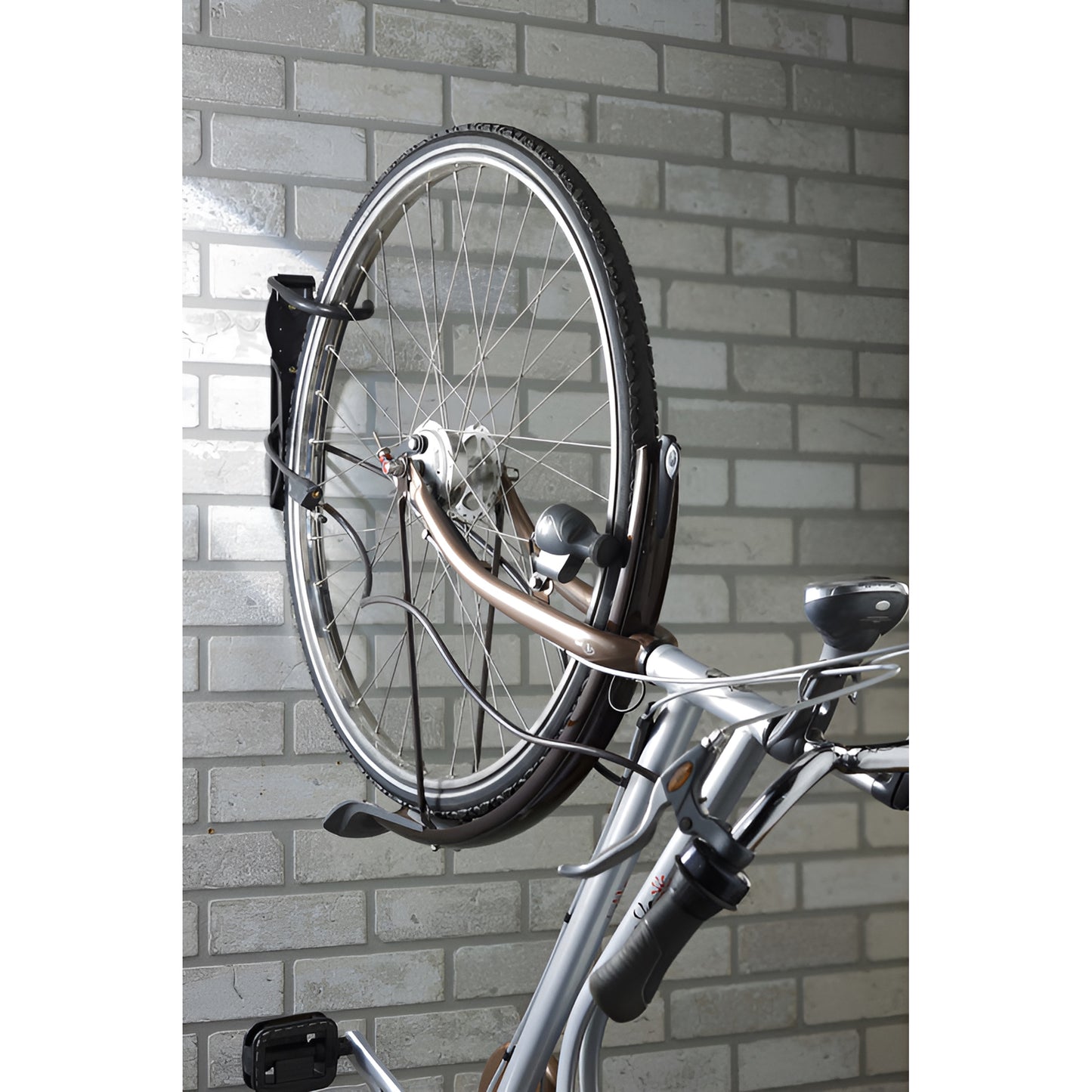 Mottez Wall Mount Bike Hook with Anti-Theft System