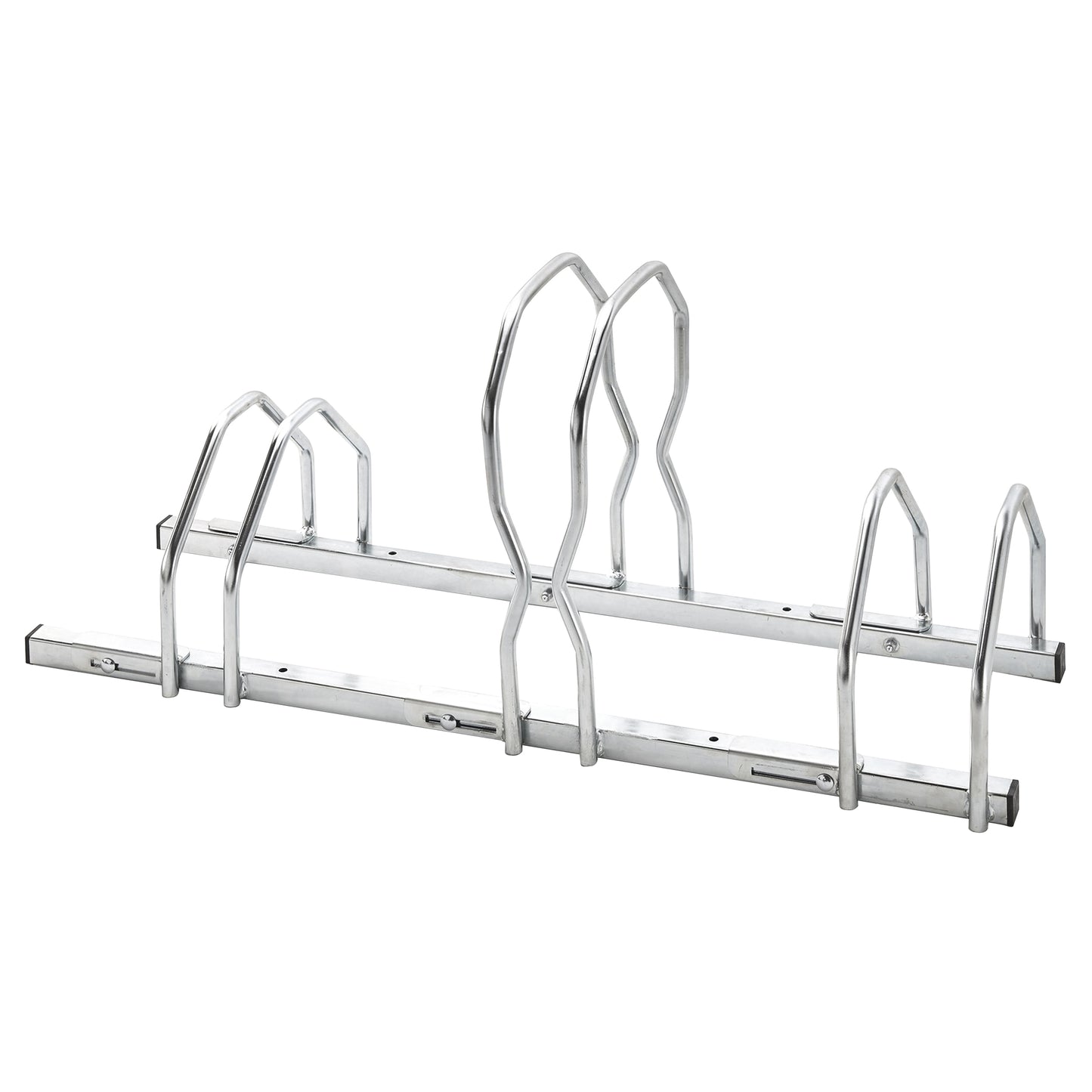 Mottez 3-Bike Garage Rack adjustable width 2 levels