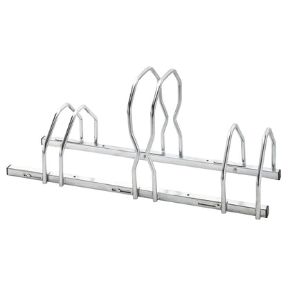 Mottez 3-Bike Garage Rack adjustable width 2 levels