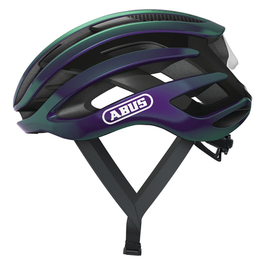 Abus Airbreaker Adult Road Bike Helmet Purple Pearl White