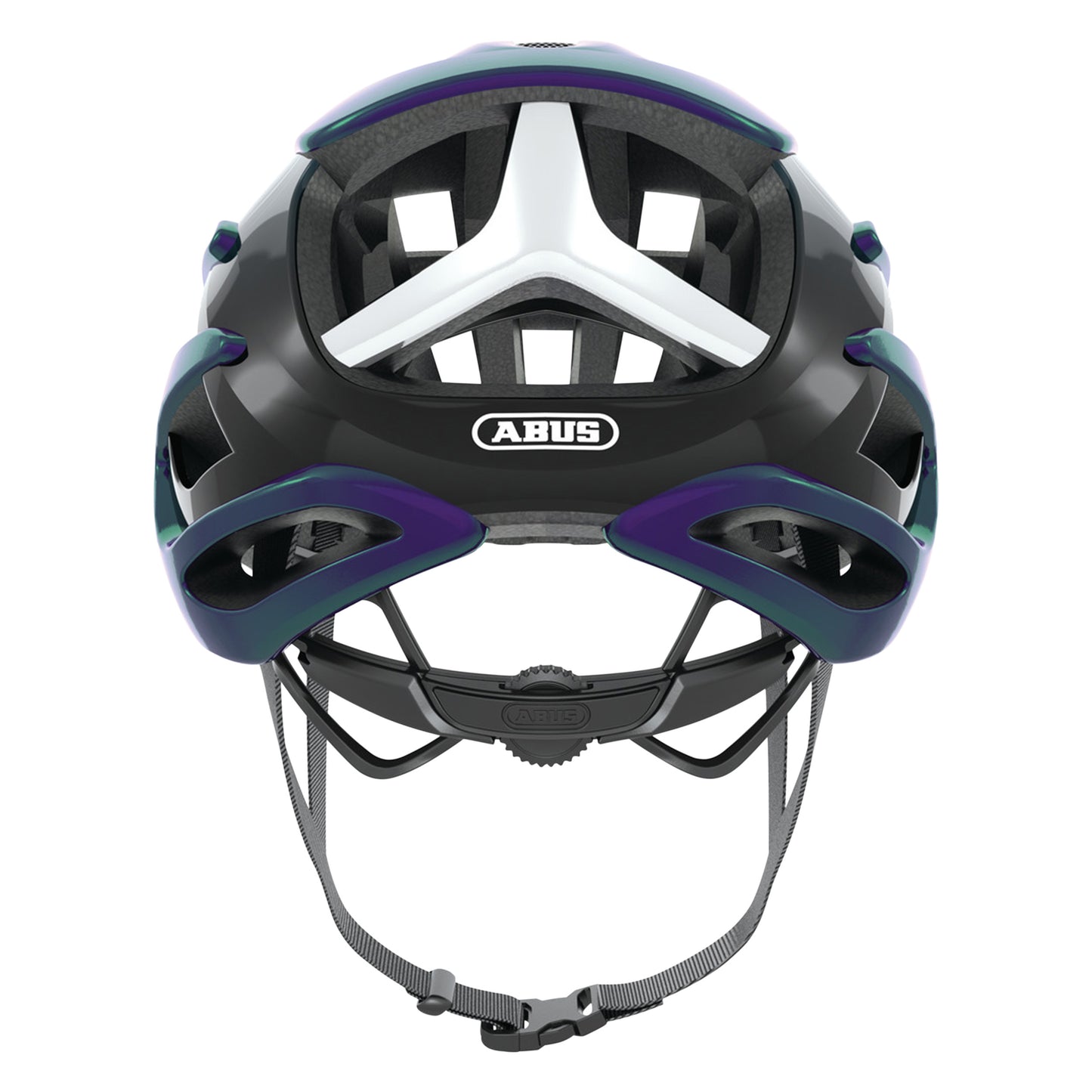Casque vélo adulte Abus route airbreaker violet blanc perle