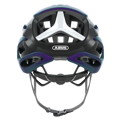Casque vélo adulte Abus route airbreaker violet blanc perle