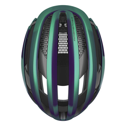 Casque vélo adulte Abus route airbreaker violet blanc perle