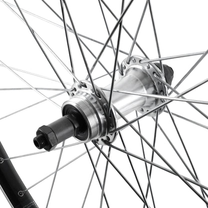 Roue VTC Vélox VAE patin blocage 700 alu arrière roue libre
