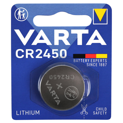 Pile bouton Varta CR2450 lithium 3V vendue à l’unité