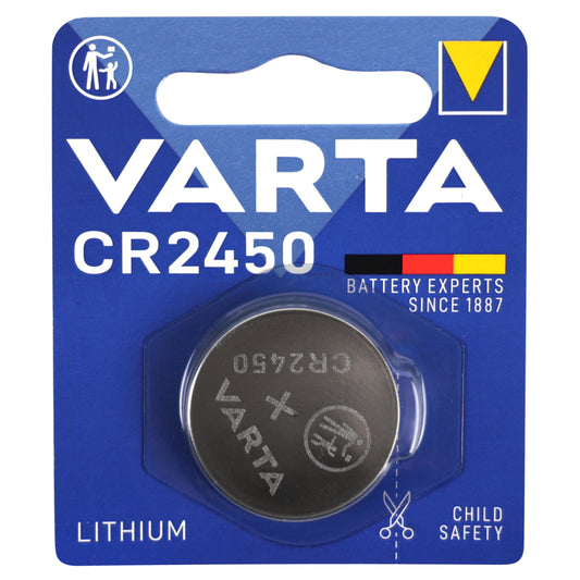 Varta CR2450 3V lithium button cell sold individually