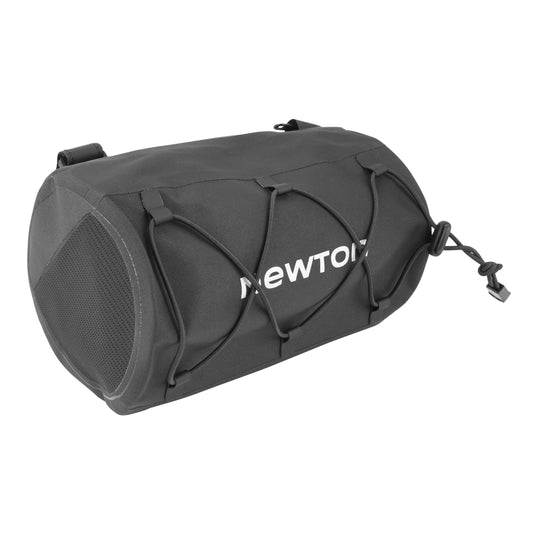 Newton Handlebar Bag, Black, Waterproof, Hook-and-Loop Fastener, L 220 x W 100 x H 100mm / 1.7 Litres