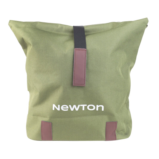Newton Green 22L Double Pannier Bag, Strap Fastening to Luggage Rack, 35x12x27cm, Fold-down Rainproof Closure