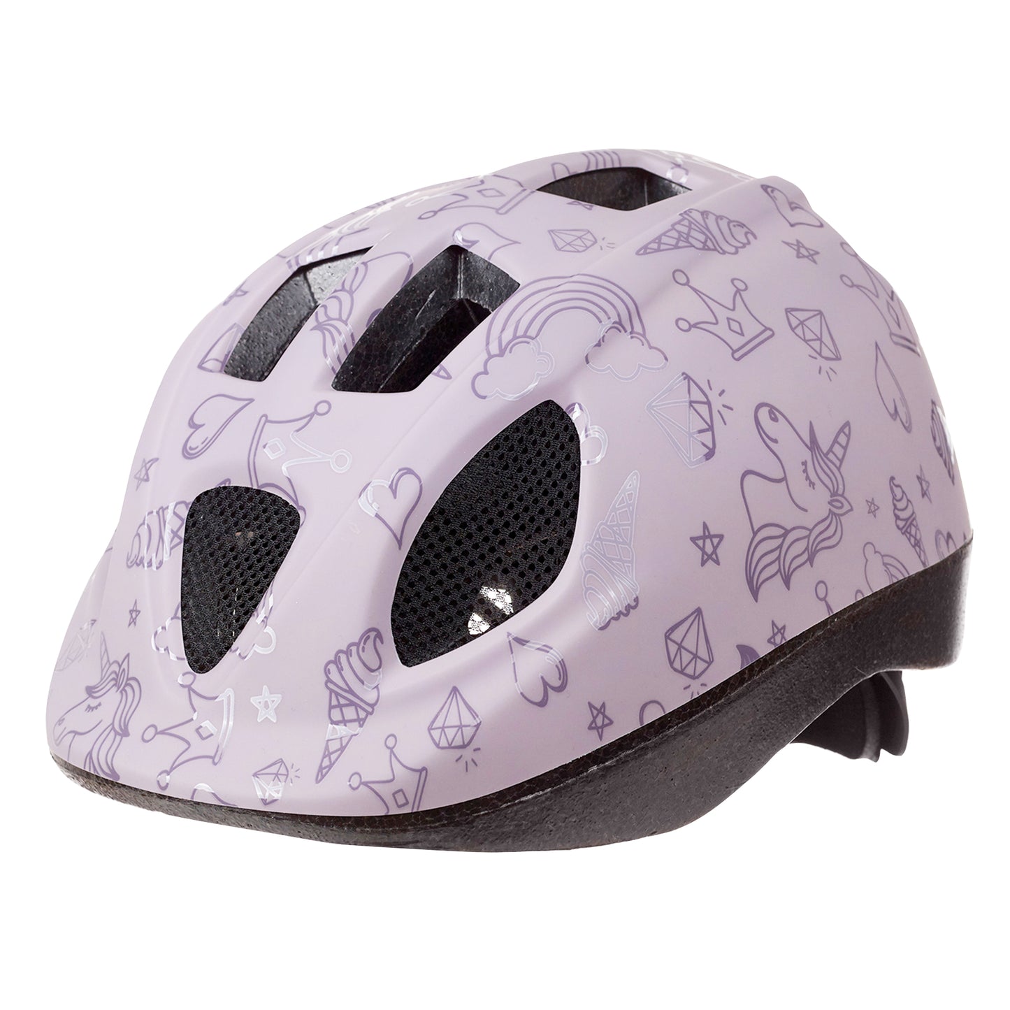 Polisport fantasy purple kids' bike helmet