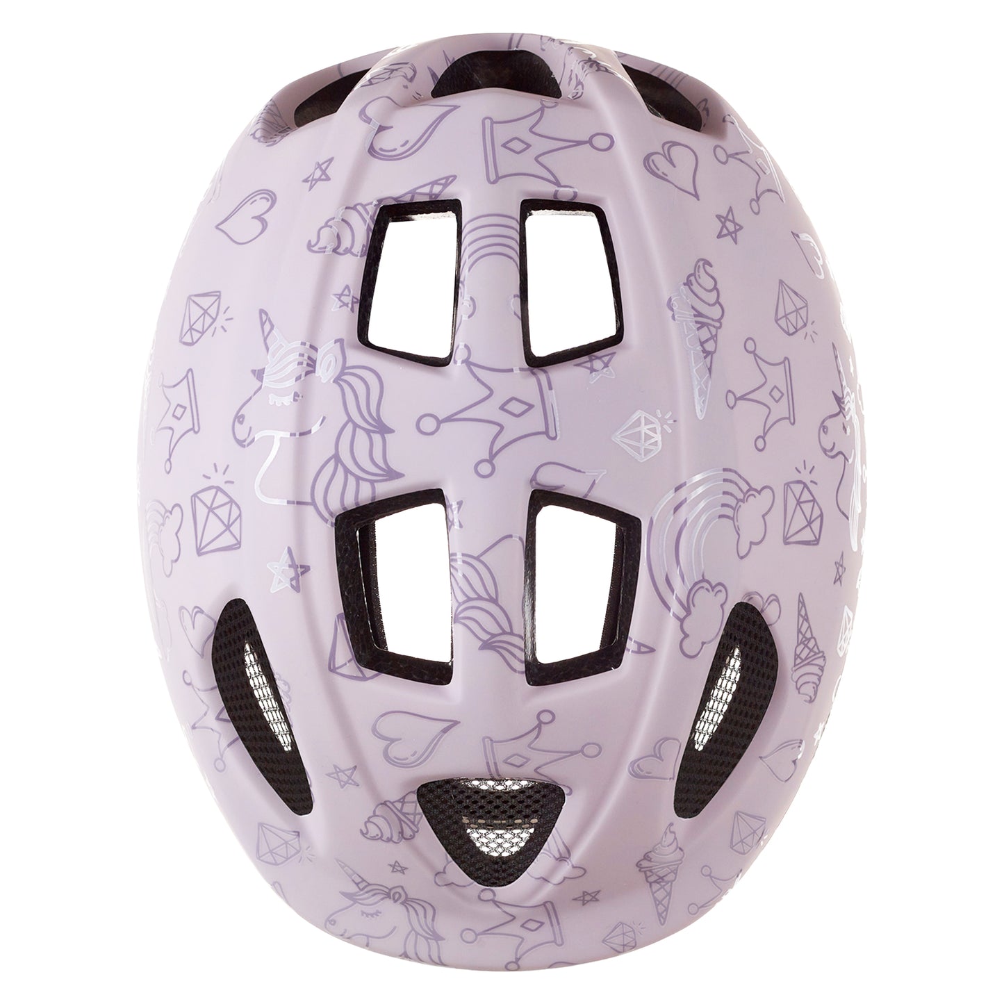 Polisport fantasy purple kids' bike helmet