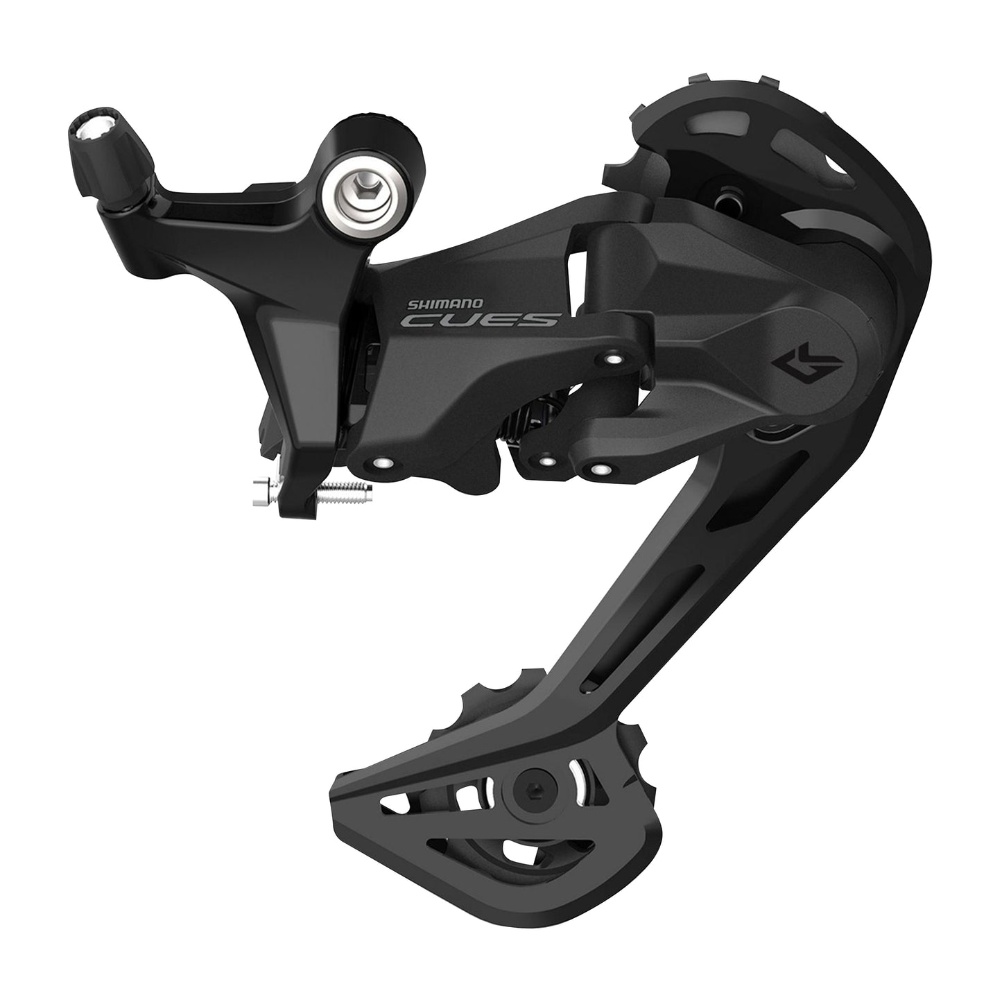 Dérailleur VTT arrière Shimano 9v. cues u3020 shadow rd pour double plateau (montage atelier)