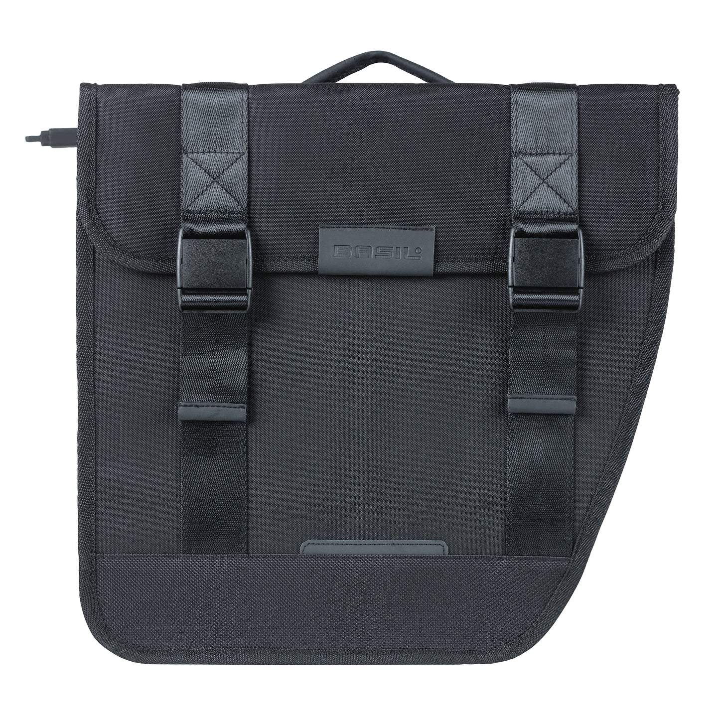 Basil double bike pannier tour 28l black 34x14x34cm luggage rack mounting mik system mounting