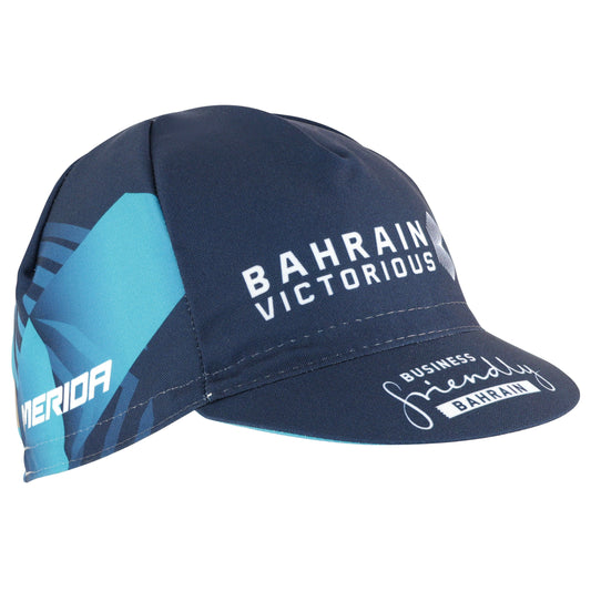 Casquette vélo équipe pro bahrain victor noir-turquoise Gist