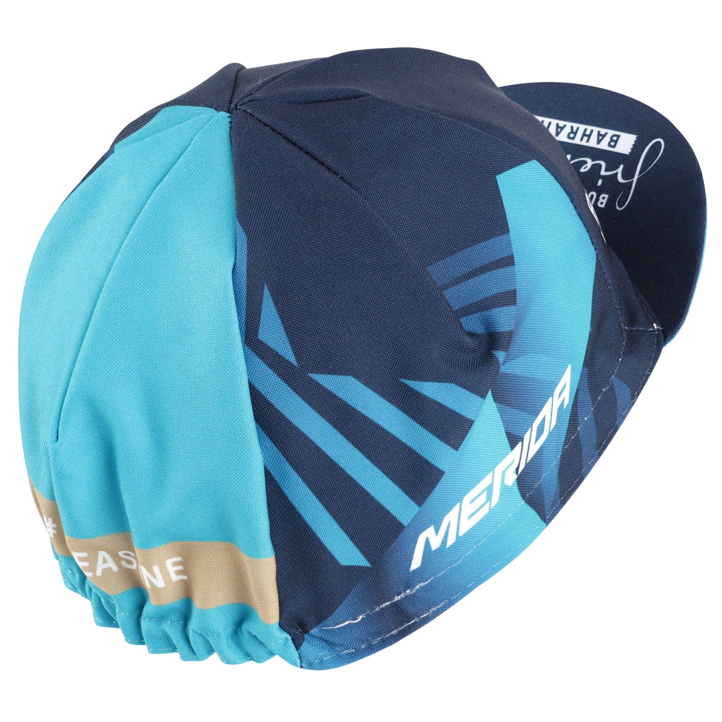Casquette vélo équipe pro bahrain victor noir-turquoise Gist