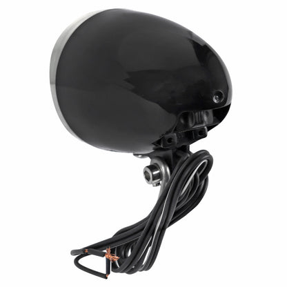 Bicycle light for front dynamo hub on Dutch-style fork 30 lux on-off switch button