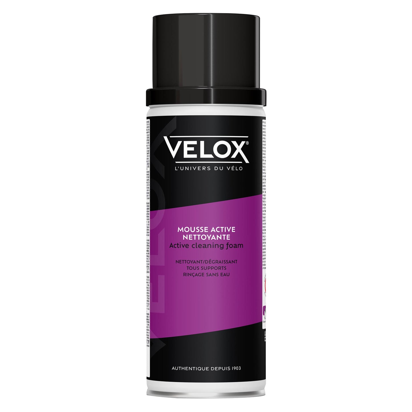 Nettoyant / dégraissant vélo Velox mousse active nettoyante (aérosol 500ml)