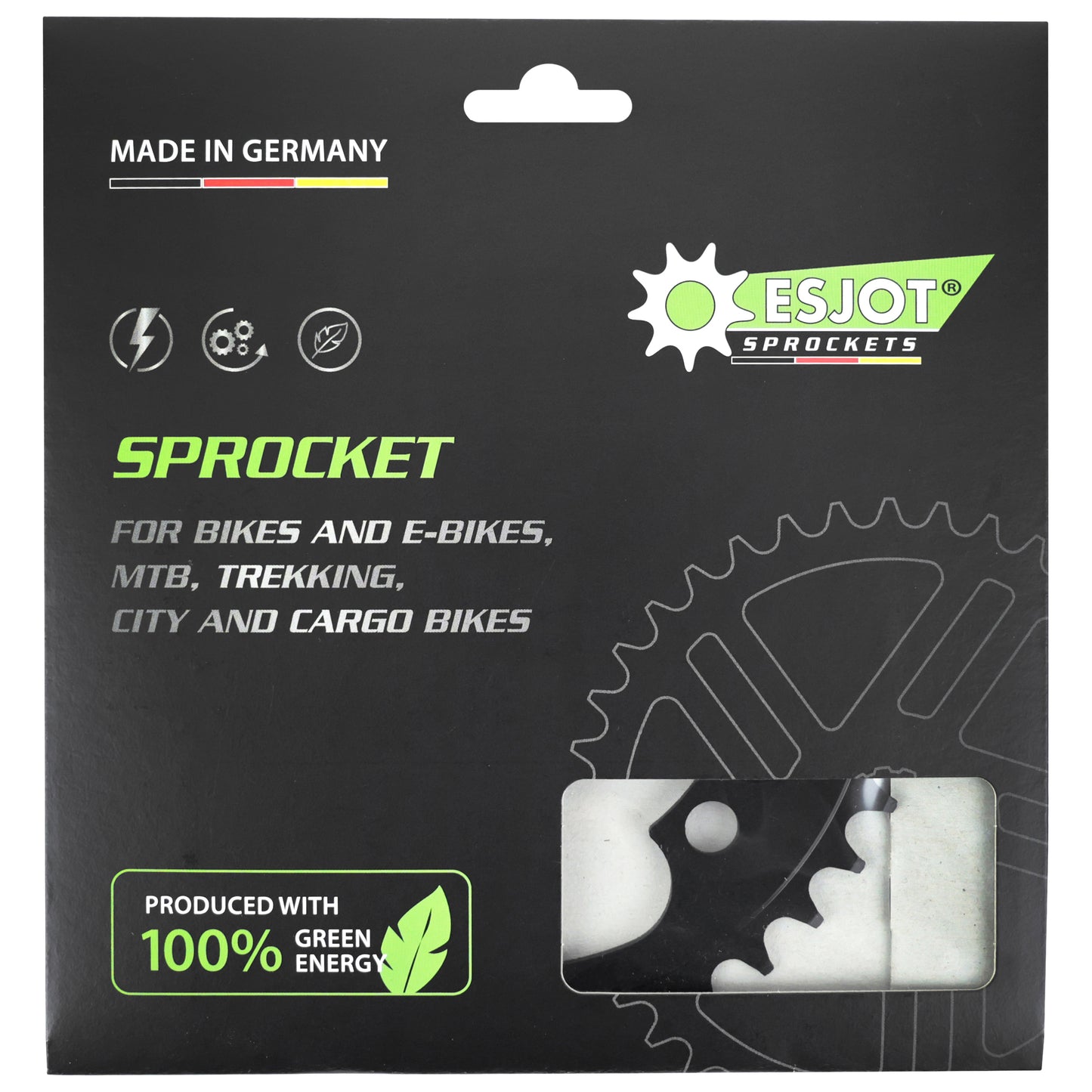 ESJOT 4-arm E-bike Chainring for Bosch Brose Yamaha Bafang 38T aluminum