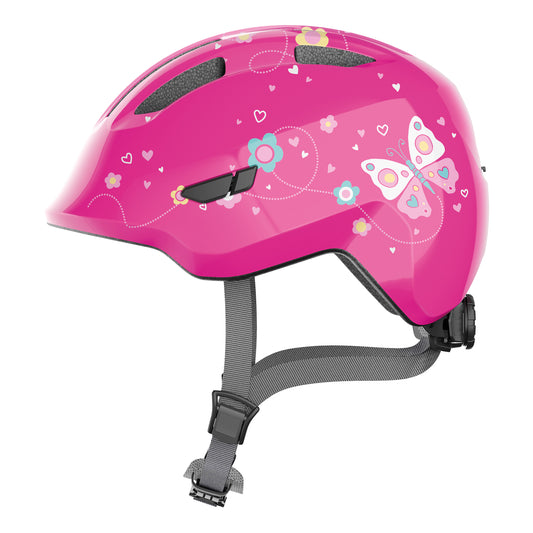 Abus Smiley 3.0 Butterfly Pink Kids' Bike Helmet