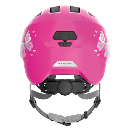 Abus Smiley 3.0 Butterfly Pink Kids' Bike Helmet