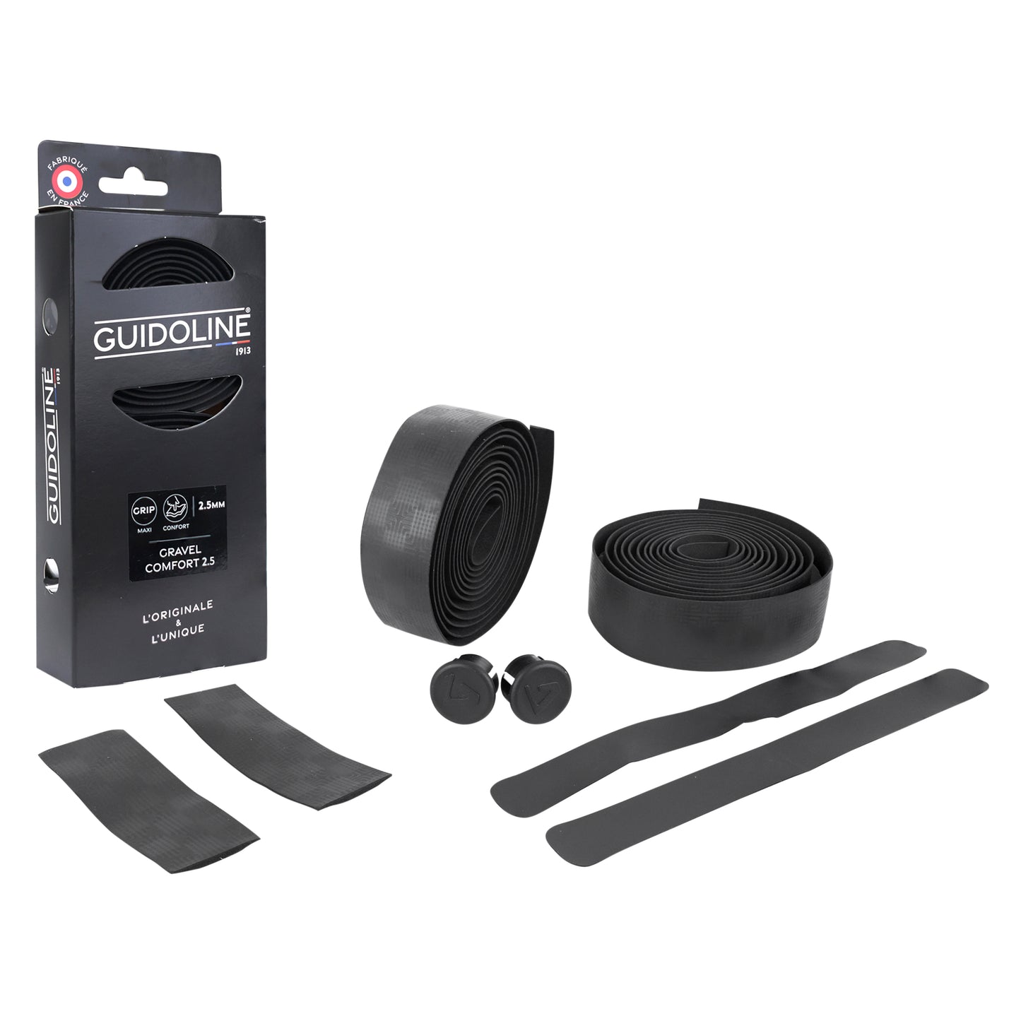 Ruban guidon VELOX Gravel confort 2.5mm noir
