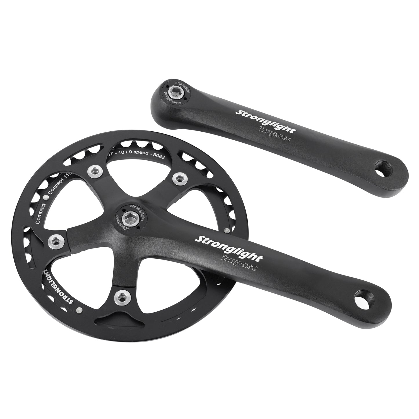 Pédalier city Stronglight Impact S noir 170 plateau 39