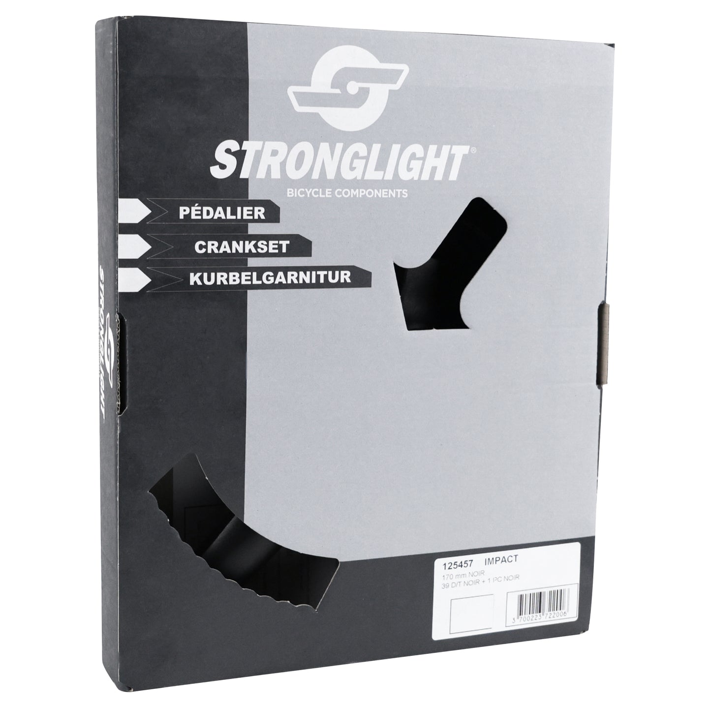 Pédalier city Stronglight Impact S noir 170 plateau 39