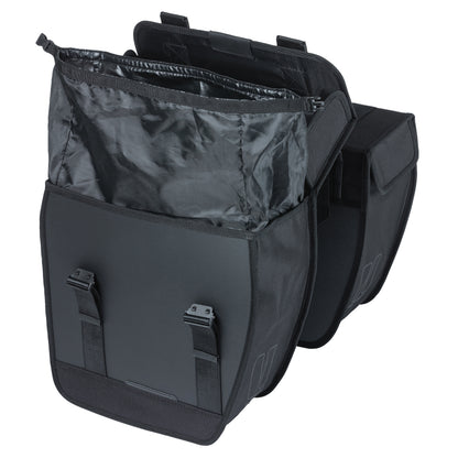 Basil tour double pannier 28L black 29.5x14x29.5cm rack-mounted