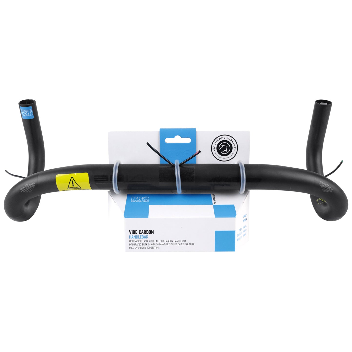 Road handlebar pro vibe anatomic carbon black L 42 outside (center-to-center 42cm) for 31.8mm stem