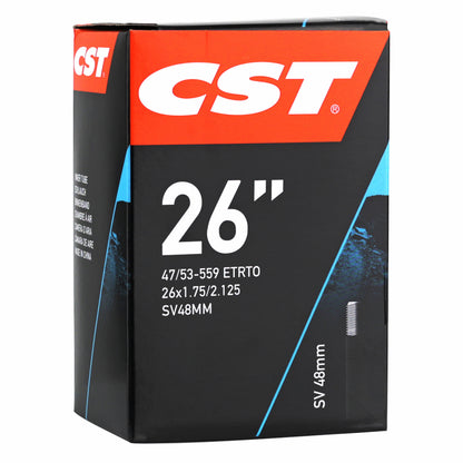 Bike inner tube 26 x 1.75-2.125 CST standard valve 48 mm