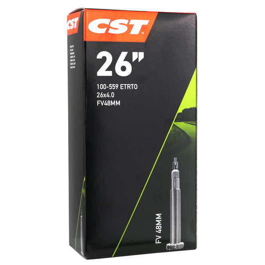 Chambre à air vélo 26 x 4.00 Cst valve presta 48 mm
