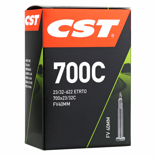 Chambre à air vélo 700 x 25-32 Cst valve presta noir 40 mm
