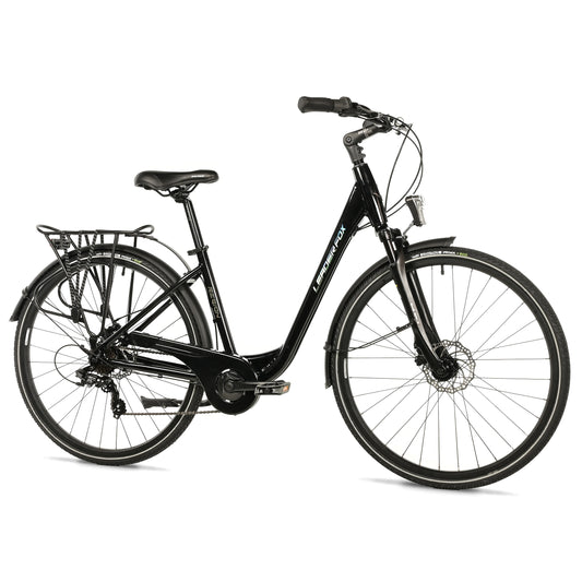 28 Leader Fox City Bike Mixed Terrain Black 7-Speed Aluminum Frame