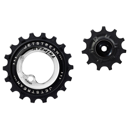 Tripeak aopw Derailleur Pulley 11-18 Teeth Ceramic 12-11x2v. Shimano grx rx810 - 815 - 820 Silver Set of 2